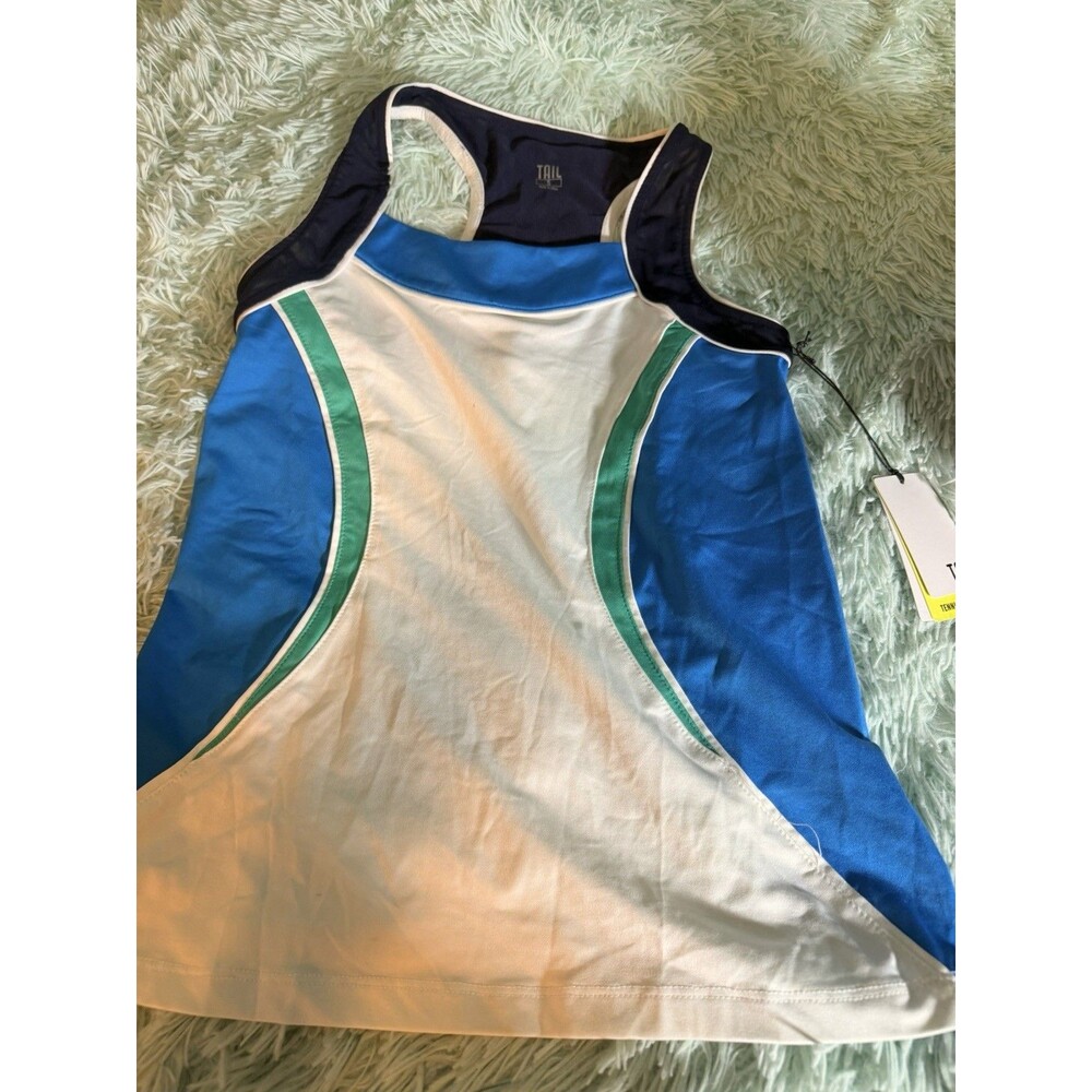 NEW TAIL Women's Tennis UVSPF Activewear Nautical Dress Stretch DRYFIT Sz S